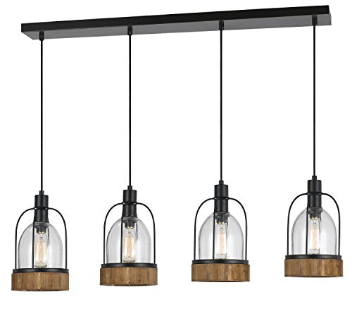 Cal Lighting Fx-3584-4 Restoration Four Light Chandelier From Beacon Collection In Bronze/Dark Finish, 39.50 Inches