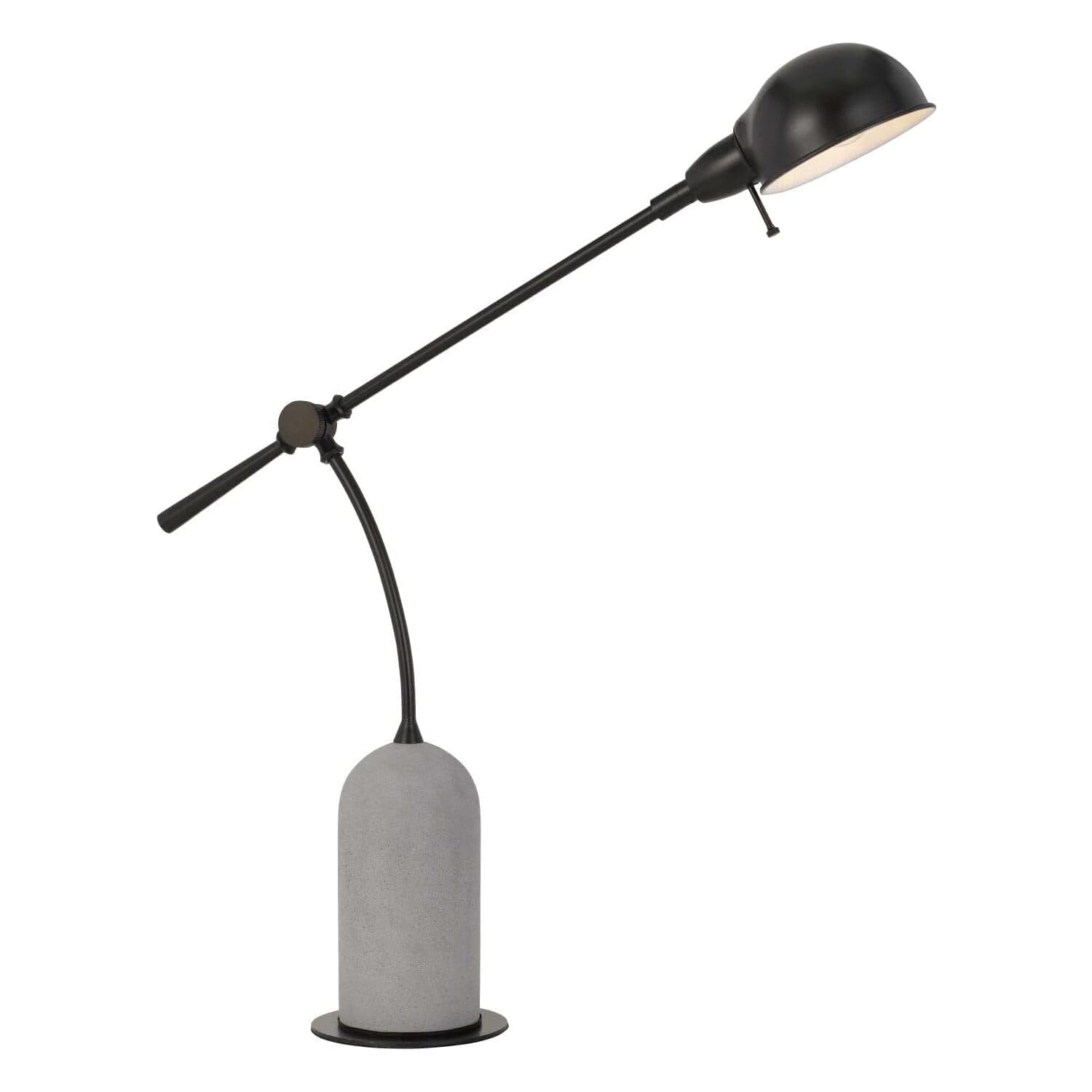 Cal Lighting BO-2890DK Transitional One Light Desk Lamp from Johnstone Collection in Black Finish, 29.00 inches