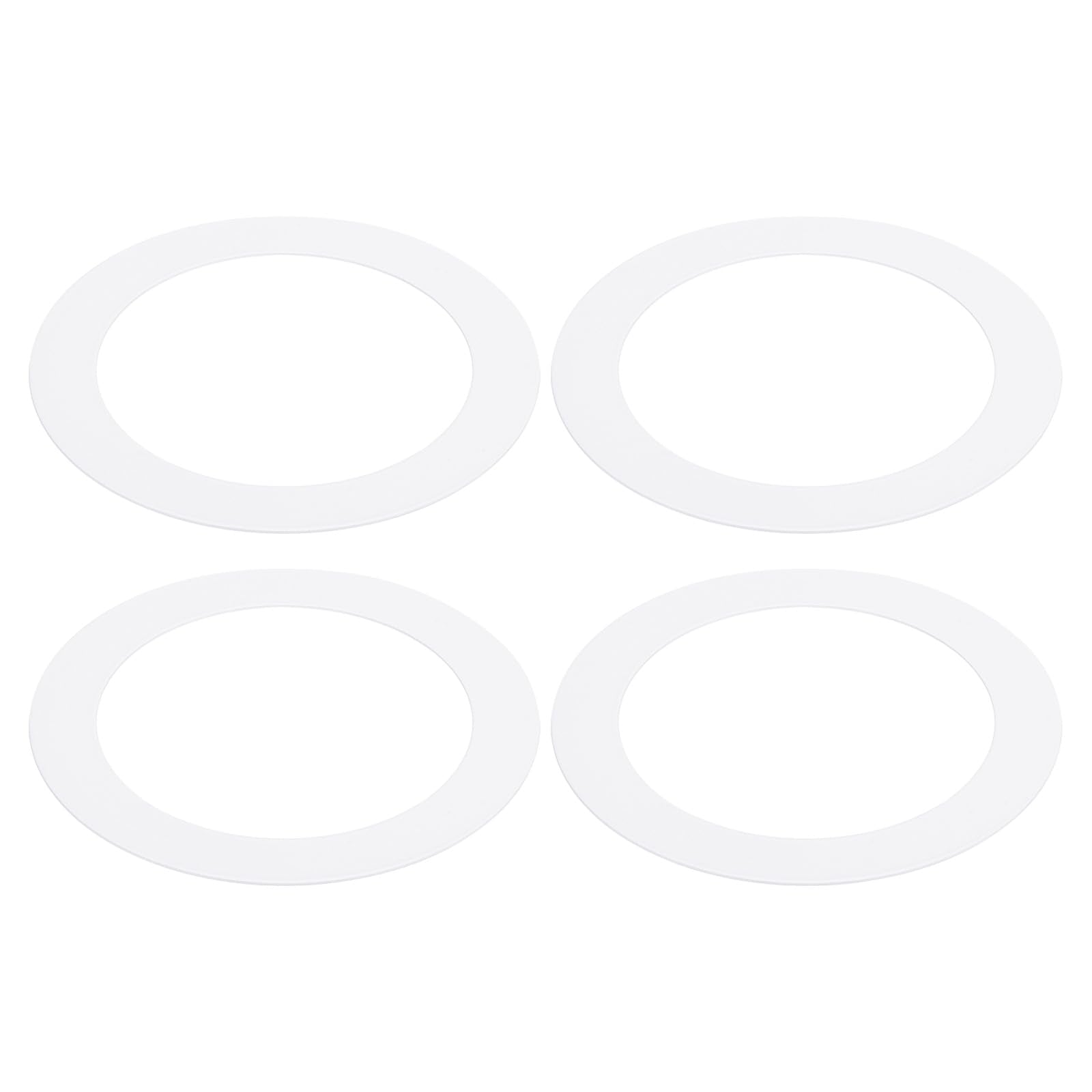 PATIKIL Goof Rings Inner Diameter 4.92, Outer Diameter 6.69, 4 Pcs Metal Goof Rings Cover Recessed Light Trim for Ceiling Wall F