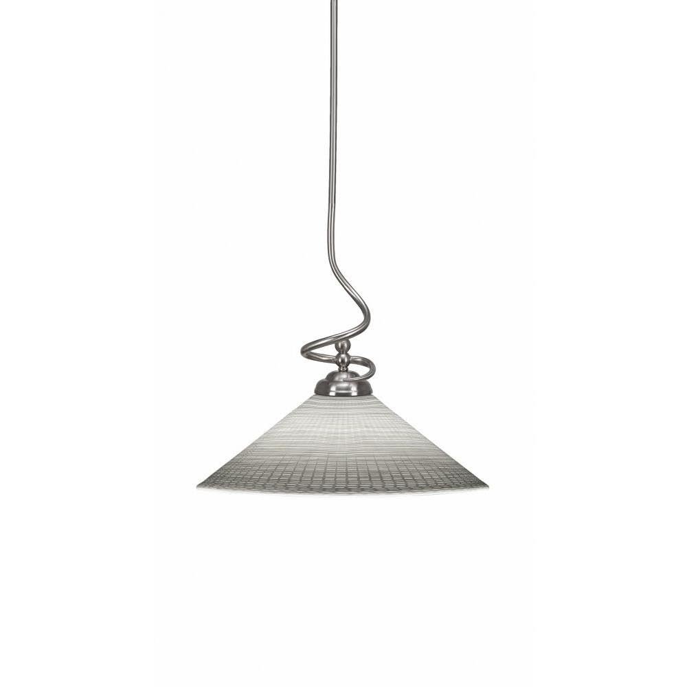 Toltec Lighting Capri 1 Light Pendant in Brushed Nickel (900-BN-4011)