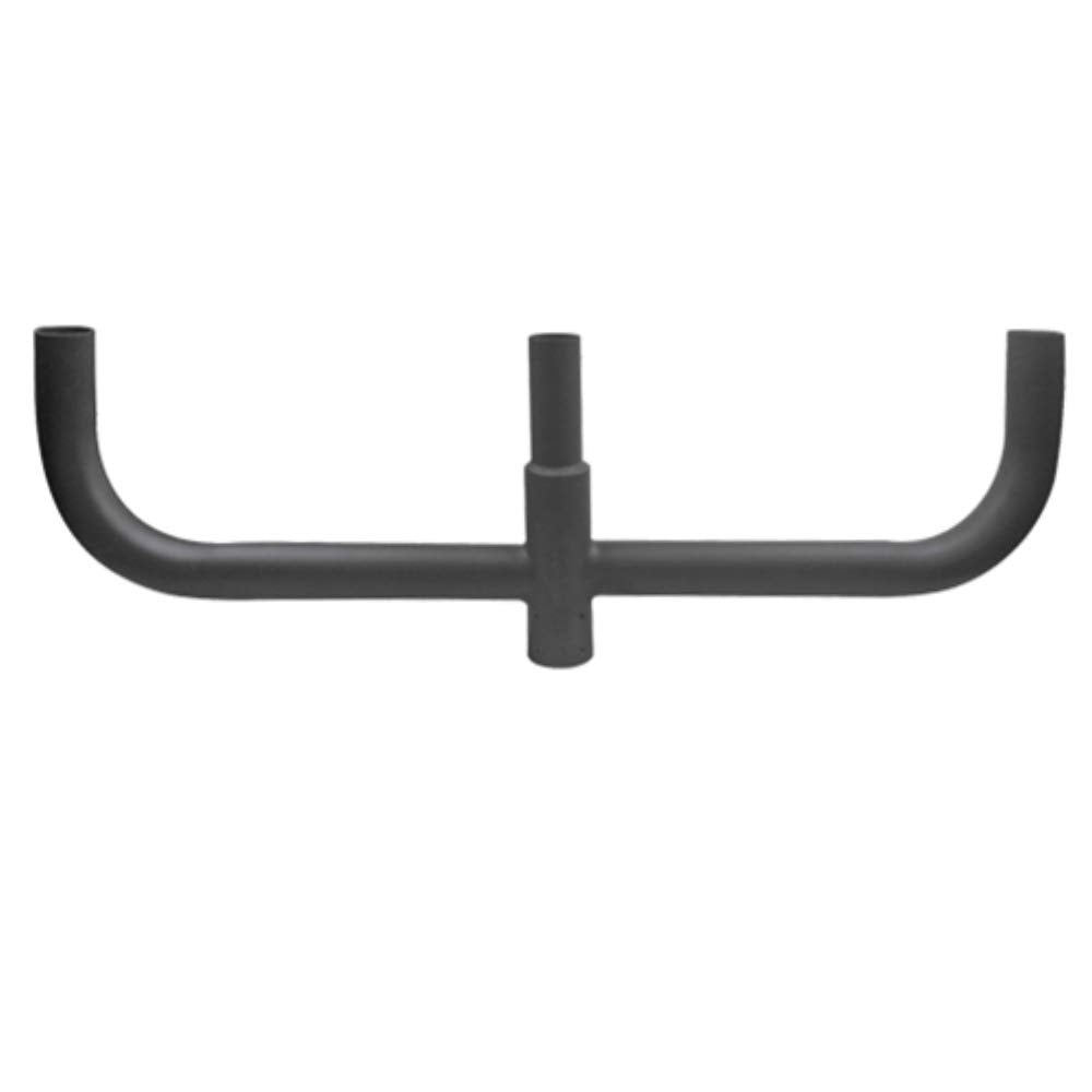 Jclievo Bracket With 3 Arms At 180 Degree, 3 Tenons Inline For 3 Light Fixtures With 2 3-8 Slip Fitter, 2Led Light Pole Brackets, Dark Bronze, Solid Steel Triple Bull Horn,Bullhorn With 3 Arms Inline