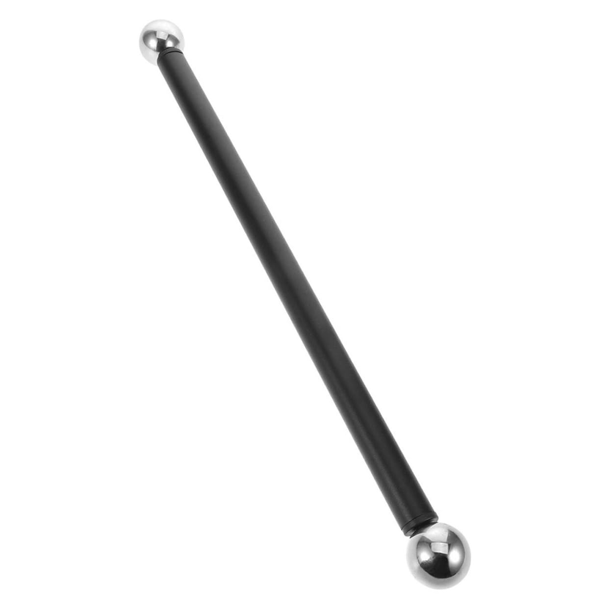 JOINPAYA Heavy Duty Outdoor Lamp Post Pole Cross Arm Rest Rod Flag Holder Black Metal Ladder Bracket for Street and Garden Light