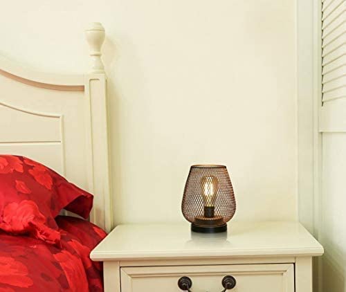 Jhy Design Set Of 2 Bronze Egg Metal Cage Led Lanterns For Weddings, Parties, And Outdoors