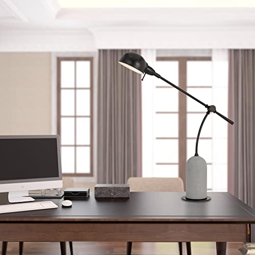 Cal Lighting Bo-2890Dk Transitional One Light Desk Lamp From Johnstone Collection In Black Finish, 29.00 Inches