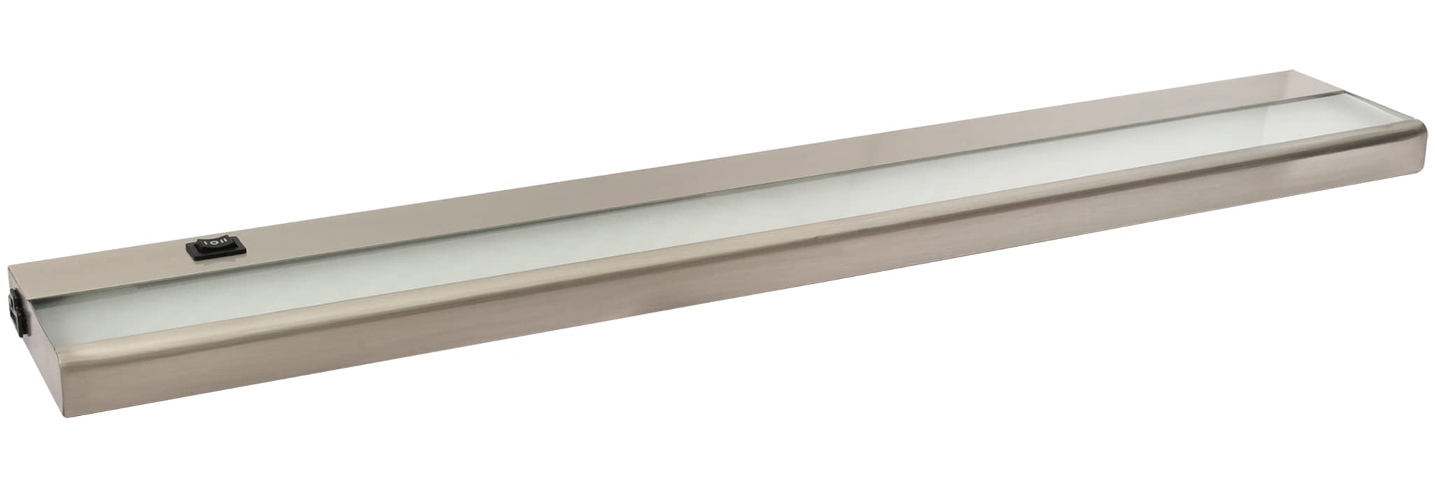 Amax Lighting 13W Led Under Cabinet Light, 4000K, 840 Lumens, Nickel Finish