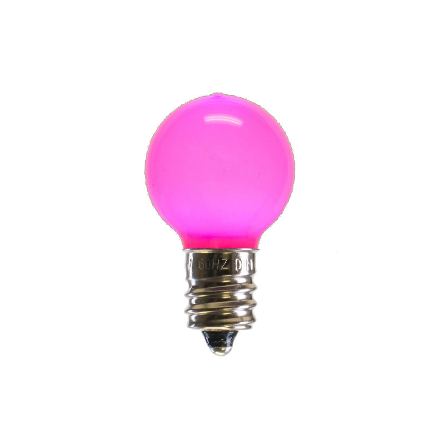 Vickerman G30 Pink Ceramic LED Bulb E12, 0.96 Watts, 120 Volt, Dimmable, Model XLEDCG39-25, 25 Bulbs per