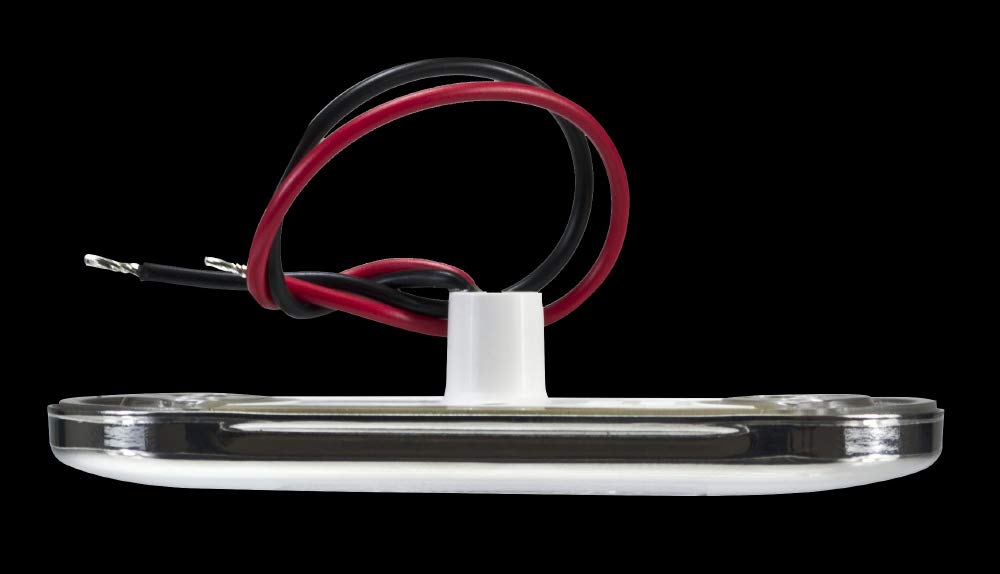 Hella Marine Oblong Led Courtesy Lamp - Red Led, Stainless Steel Bezel, Model 2Xt980869-501