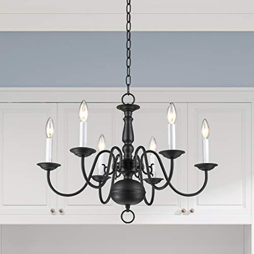 Livex Lighting 5006-07 Williamsburgh 6-Light Chandelier, Bronze,18Hx24W