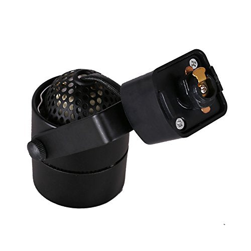 KING SHA GU10 Die-cast Aluminum Track Lighting Head for H Type Systems, ETL-Listed, Black, Model KS002