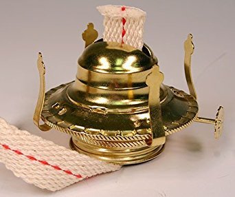 LAMP OIL Oil Lamp Burner/Chimney Holders, Brass, Model AX-AY-ABHI-102558, Set of 5, New Condition