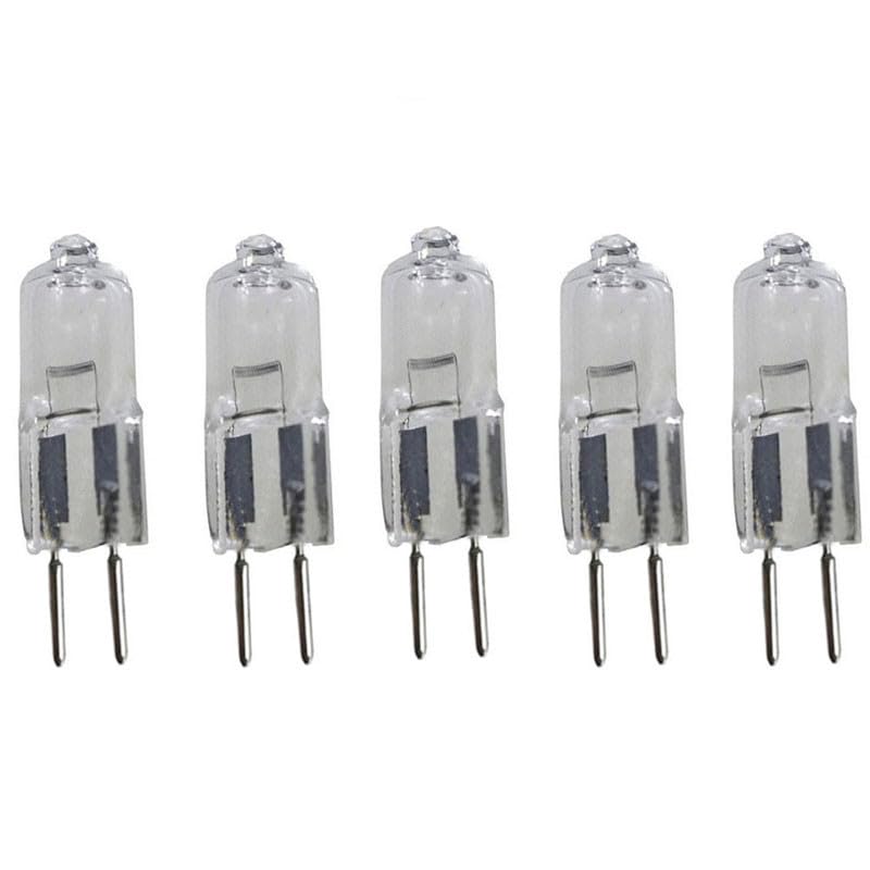 Jzlbbc 5Pcs G5.3 Halogen Bulb G5.3 Halogen Light Bulbs 20W 12V 2 Pin Base Halogen Lamps G5.3 50W Dimmable Warm White For Interio