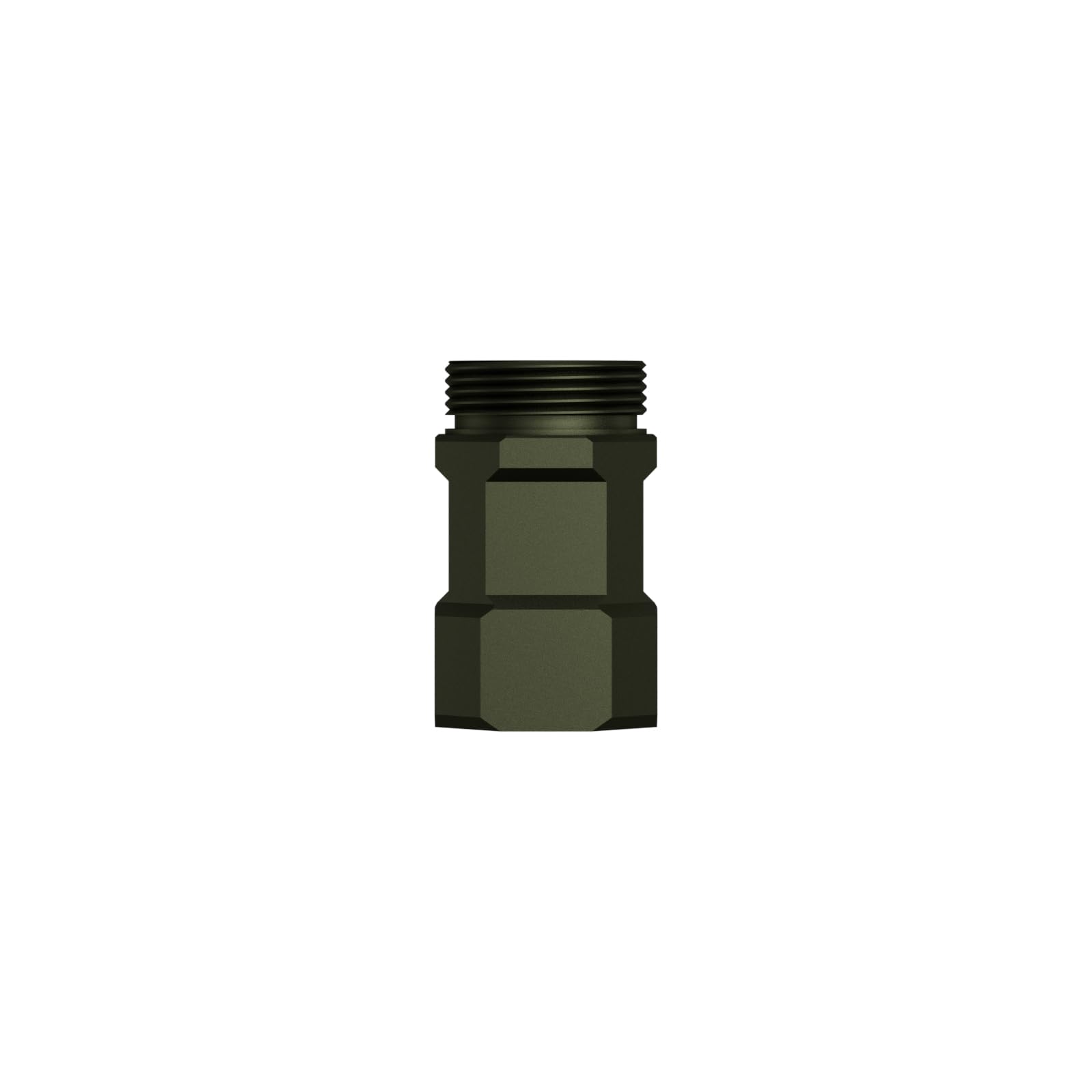 WUBEN E7-YCG Mini Flashlight Battery Extension Tube, Aluminum, Army Green, for Camping, Hiking, Fishing, Walking