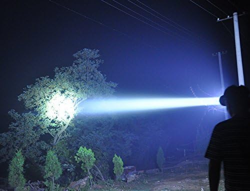 ODEAR Rechargeable LED Headlamp - Bright Camping & Mining Torch, Black, Model LW900056, Plastic Material