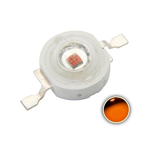 Chanzon 10 Pcs High Power Led Chip On Board 3W Amber (400Ma - 500Ma / Dc 2V - 2.4V / 3 Watt) Super Bright Intensity Smd Cob Ligh