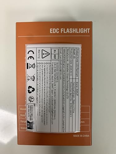 BORUIT V10 LED Flashlight - 1000LM USB C Rechargeable, 365nm UV Black Light, Compact Keychain, White Aluminum