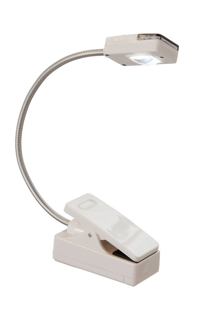 LIGHT IT! by Fulcrum Multiflex EcoReader Book Light with Timer, Model 20022-108, White, Metal