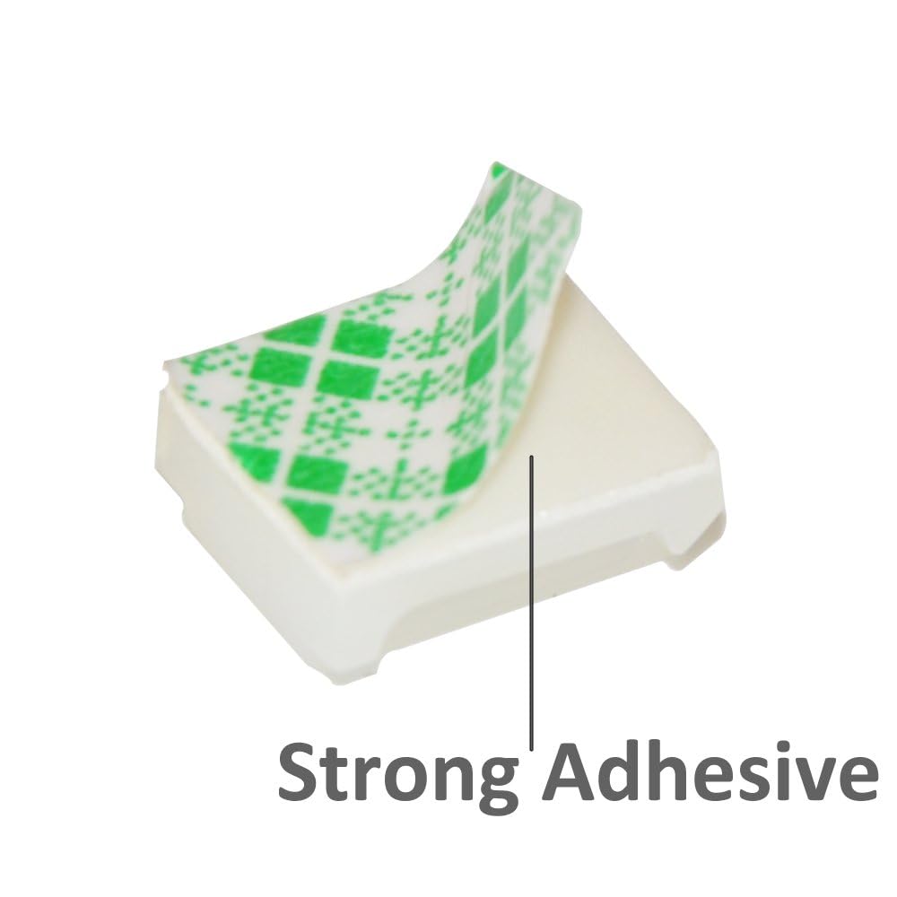 Goochan Strip Light Mounting Clips Self-Adhesive Strip Brackets Holder,100Pack Clamps Fix Light Strip 8Mm 10Mm 12Mm (For 10Mm(3/