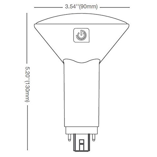 Green Creative 28375 Pl V, 3000K (Soft White), 9.5W, 1000 Lm, Dlc