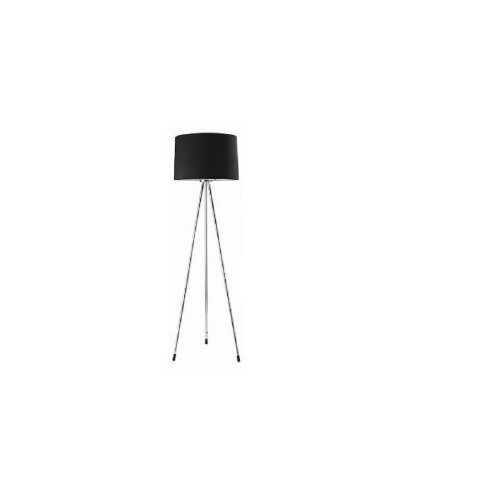 Ore International Three Legged Floor Lamp, Black Metal, 59&quot; Tall, Stylish Lighting Accent