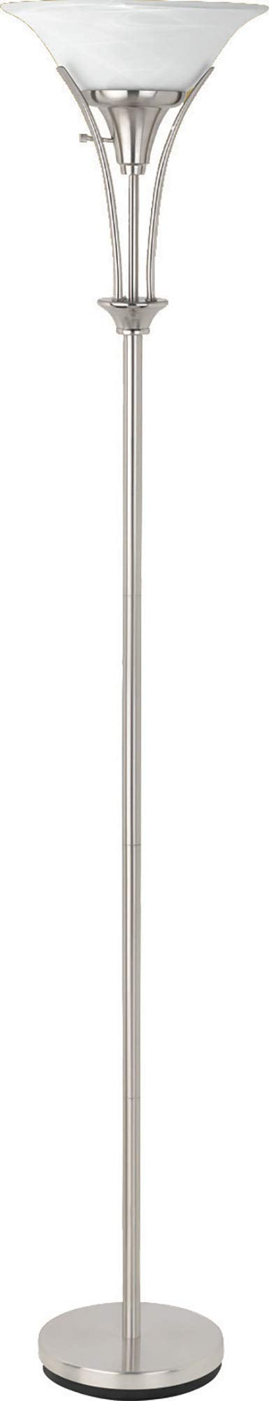 Benzara, Silver BM172258 Slenderly Gorgeous Floor Lamp