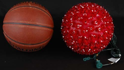 Novelty Lights 10In 150 Light Starlight Sphere, Red, Extra Large Ornament Ball Light, 5Ft Hanging Cord With S Hook, 12Ft Power C