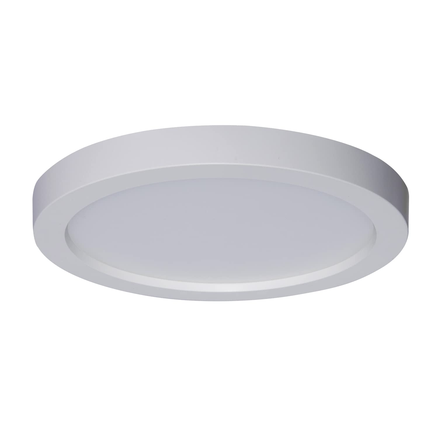 GREENLUX 7'' LED Flush Mount Ceiling Light,120V 16W 900LM,3000K Warm White Round Flat Panel Light, Surface Mounted Downlight(Whi