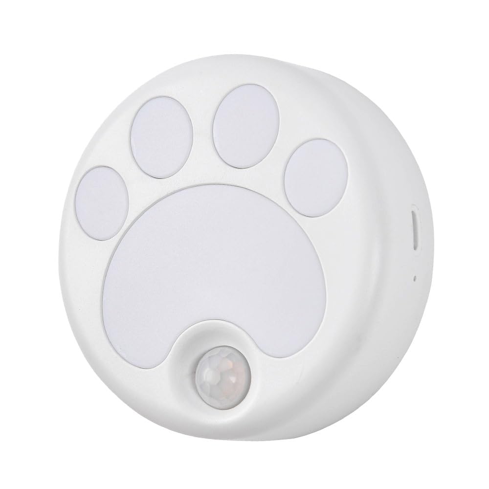 Attivolife Cat Paw Motion Sensor Night Light with Magnetic, USB Rechargeable & Cordless LED Lamp, Cute Kids Wall Light for Hallw