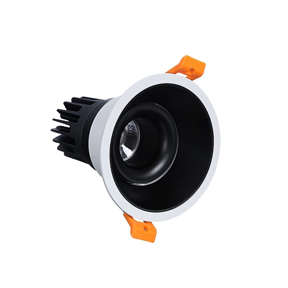 OZZKI Recessed LED Recessed Lighting Round Ultra-Thin Anti-Glare Downlights 5W-12W Beam CRI 85+ Recessed Light Business Wafer Li