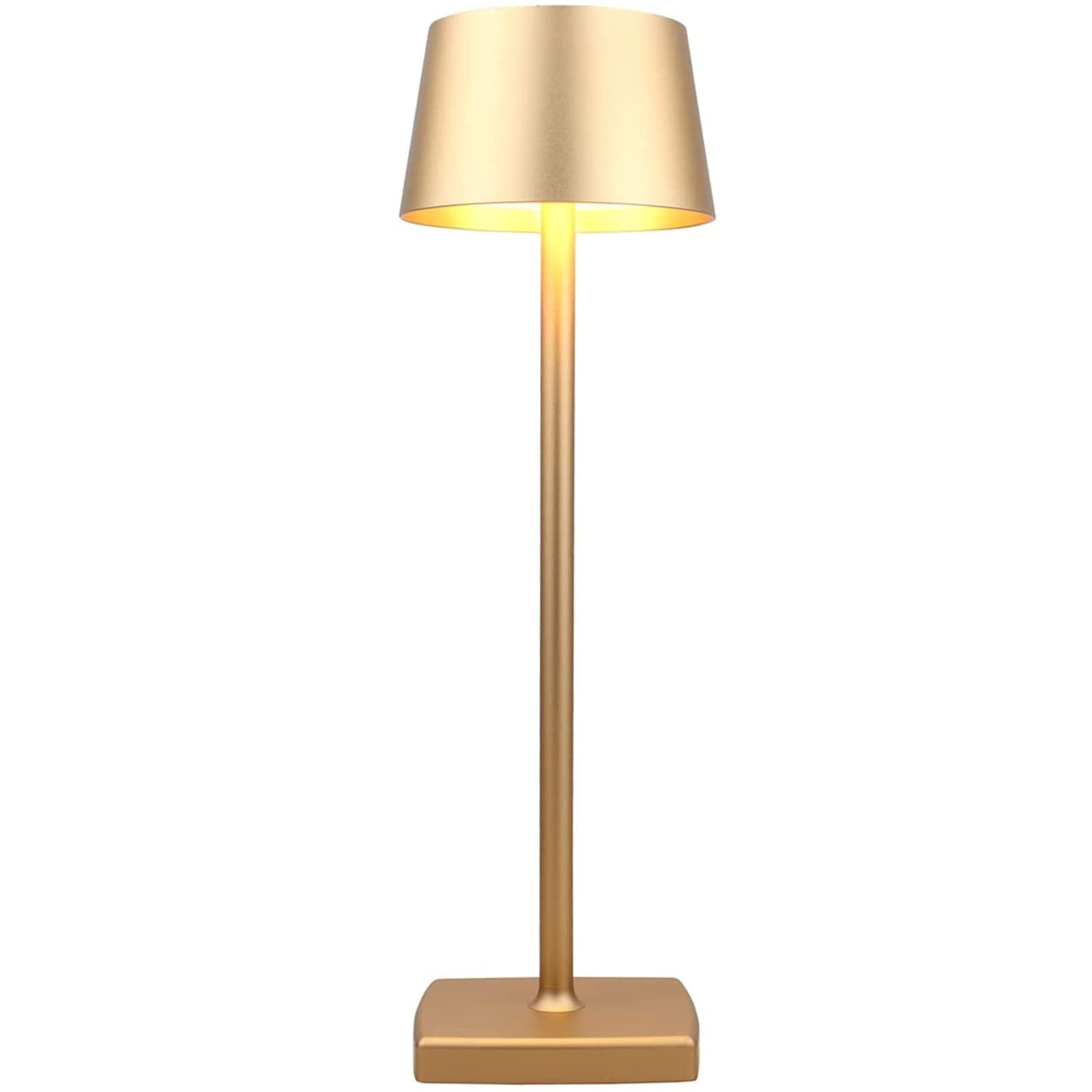 Seihoae Gold Cordless Table Lamp - 6000Mah, Ip54 Waterproof, Touch Dimming, 4W Led
