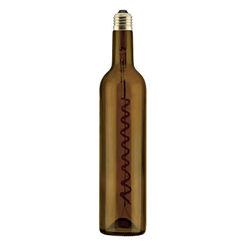 Segula Led Wine Bulb 12W, Wine Bottle, Dimmable, Curved Filament (Brown)
