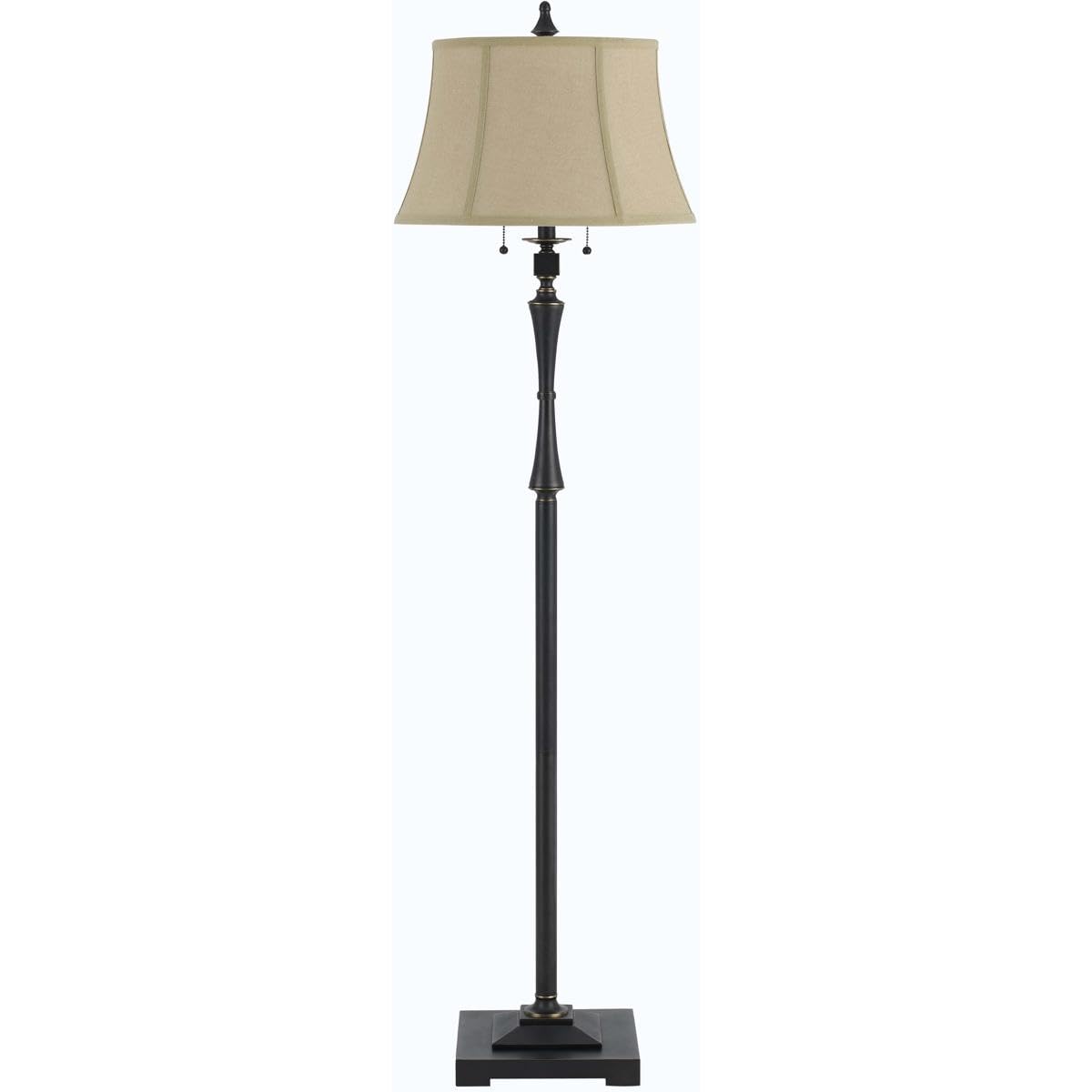 Cal Lighting Calbo-2443Fl Transitional Two Floor Lamp Lighting Accessories , Brown