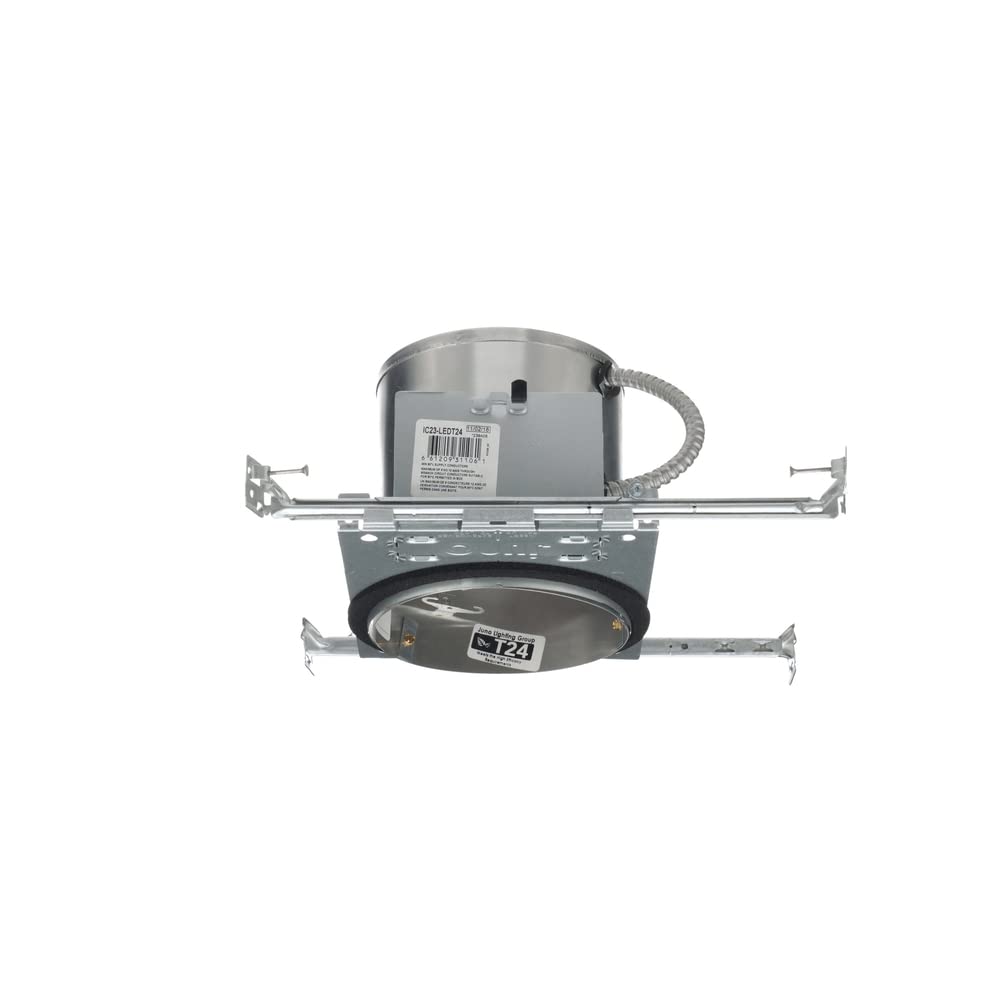 Juno Lighting Ic23W Contractor Select 6-Inch Ic Rated Universal Incandescent Housing With Floating Socket And Quickwire