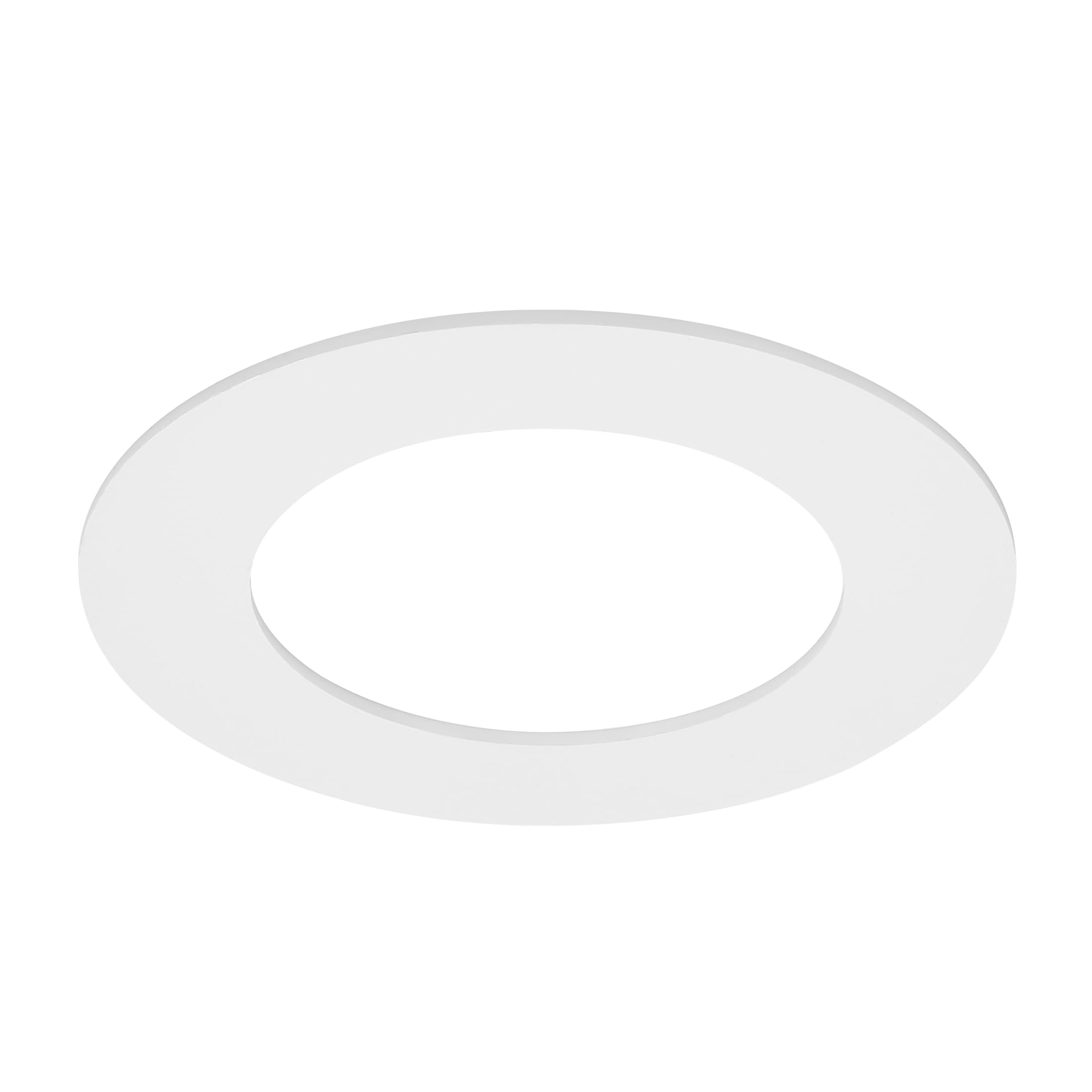 Maxxima 12 Pack 4" Goof Rings for Recessed Lights, White Plastic Trim Ring, Model MRL-4RING-12, Durable Design