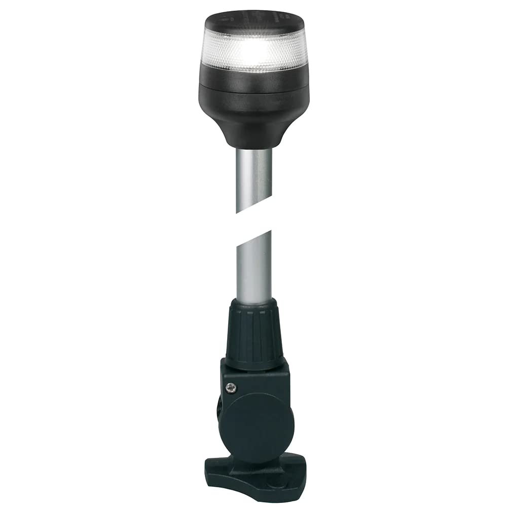 Hella Marine NaviLED 360 Compact All Round Lamp - 2nm - 12in Fold Down Base - Black - Model 2LT 980 960-301