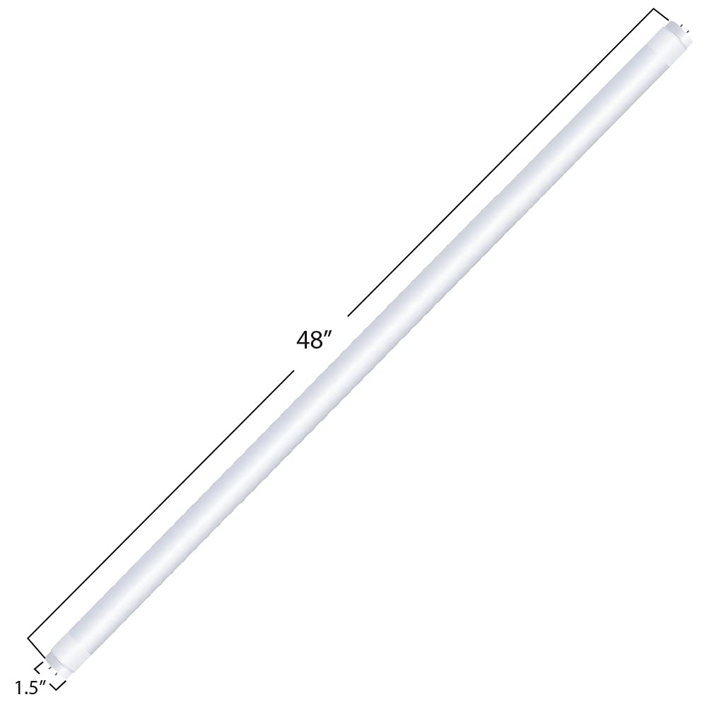 Feit Electric T1248/850/Ledg2/2/5 4 Ft. 40W Equivalent 20 Watt T12 Direct Replacement Linear Led Tube Light Bulb, 10 Count (Pack
