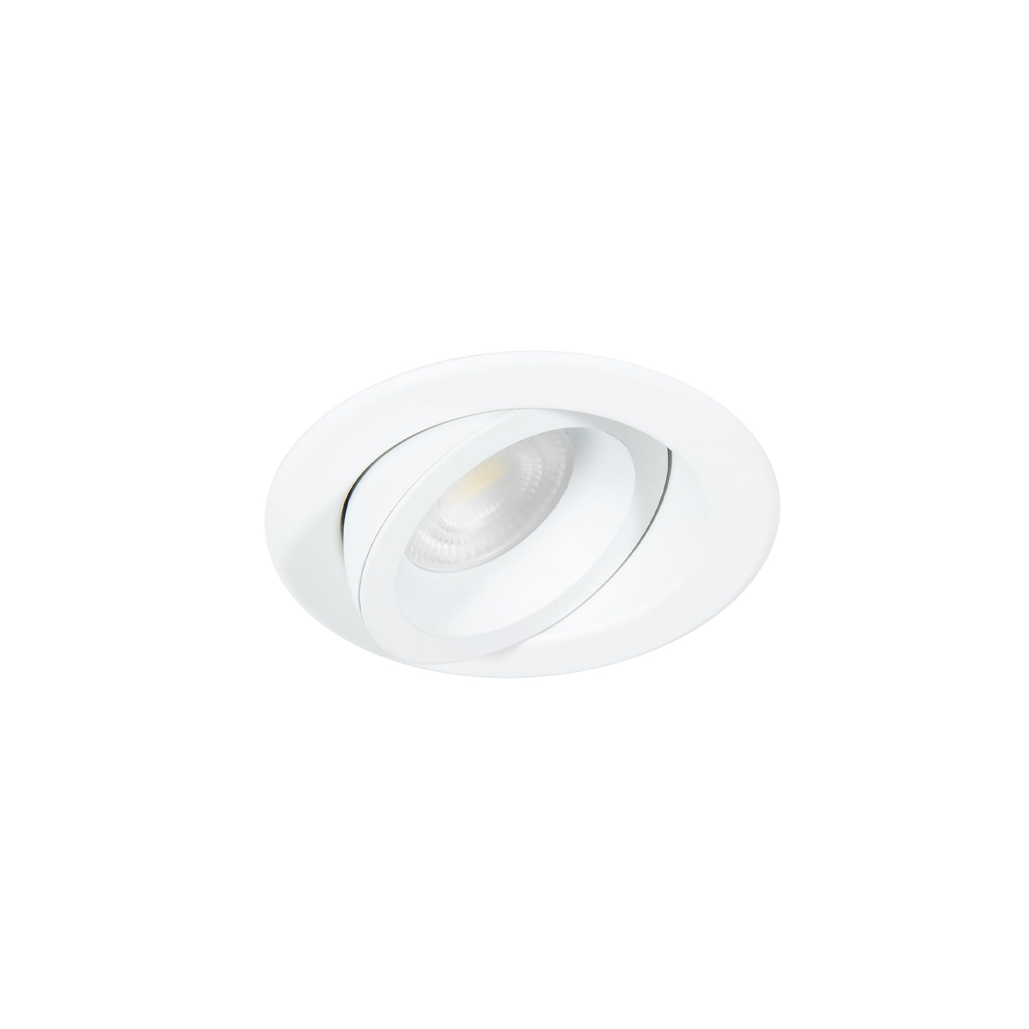 Wac Lighting Lotos R 4In Fire Rated Led Round Adjustable 5-Cct Selectable 2700K-3000K-3500K-4000K-5000K Recessed Kit In White