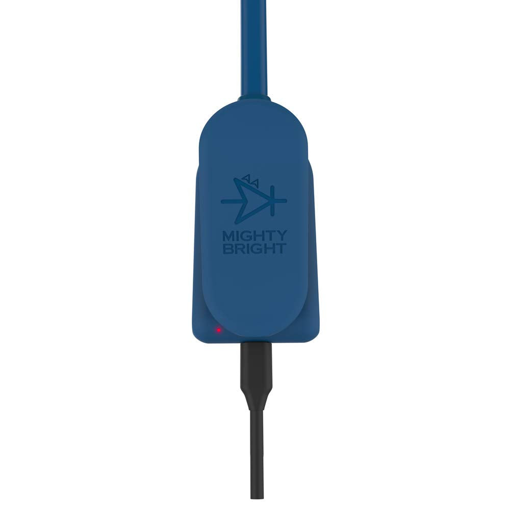 Mighty Bright NuFlex Rechargeable Book Light, 35 Lumens, 3 Brightness Levels, Midnight Blue, Model 47831