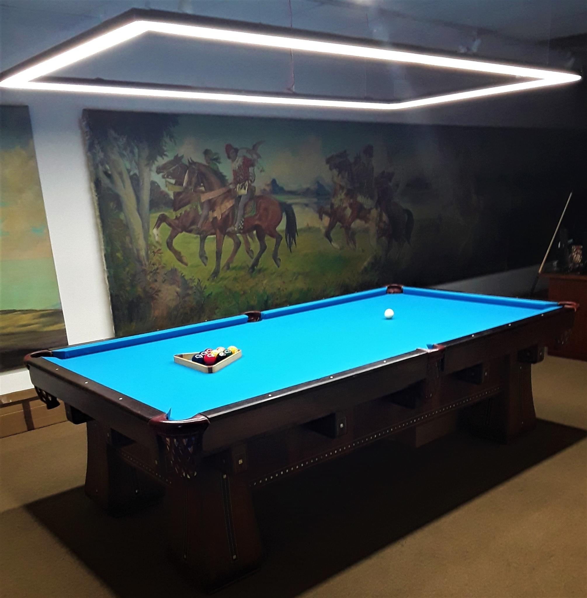 Perimeter Billiard Lights LED Pool Table Lighting 7' 8' 9' - Dimmable