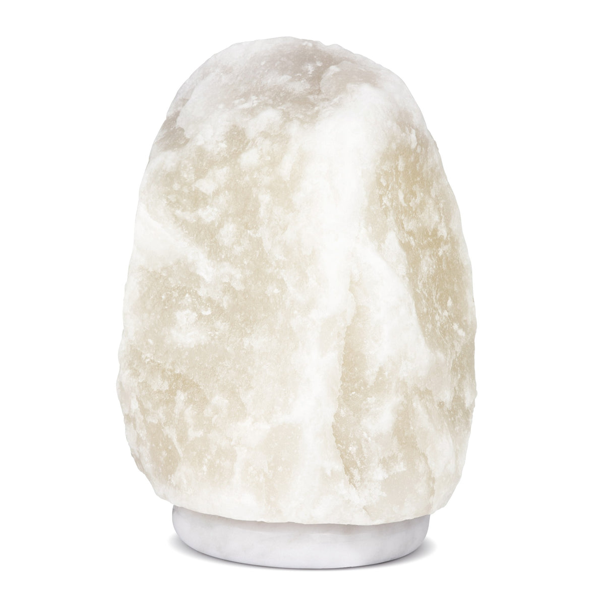 11'' White Marble Solid Wood Standard Table Lamp