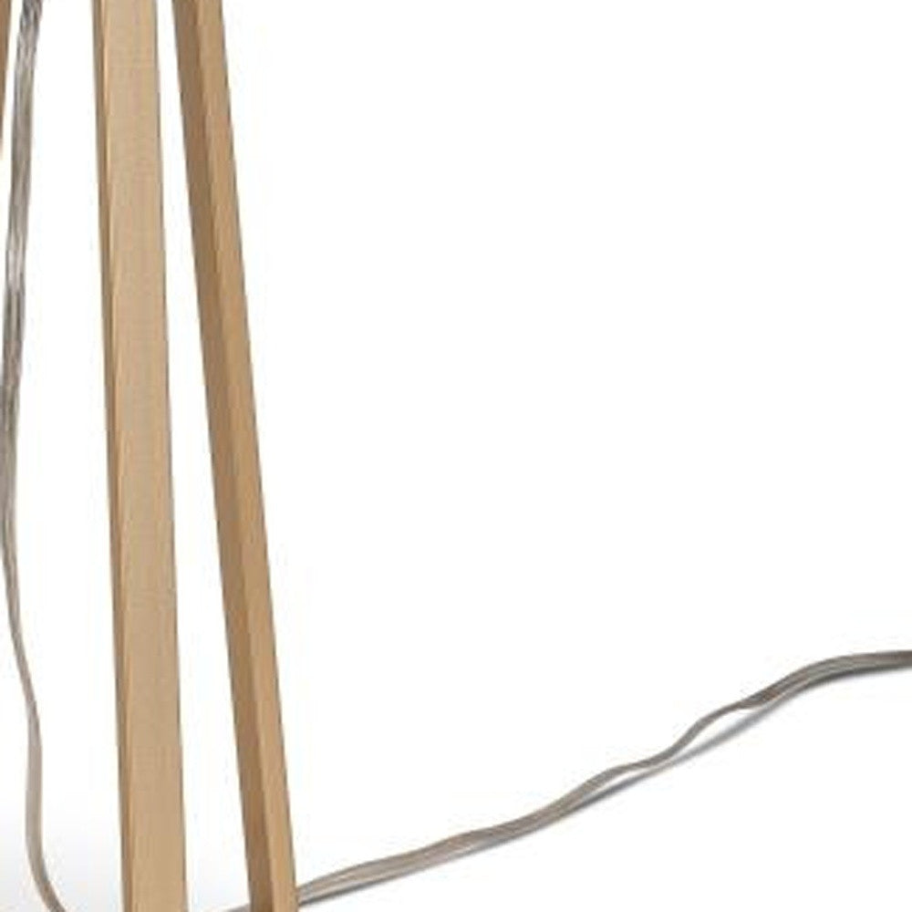 Set of Two 29'' Gold  Metal Open Geometric Table Lamps With Off White Shade