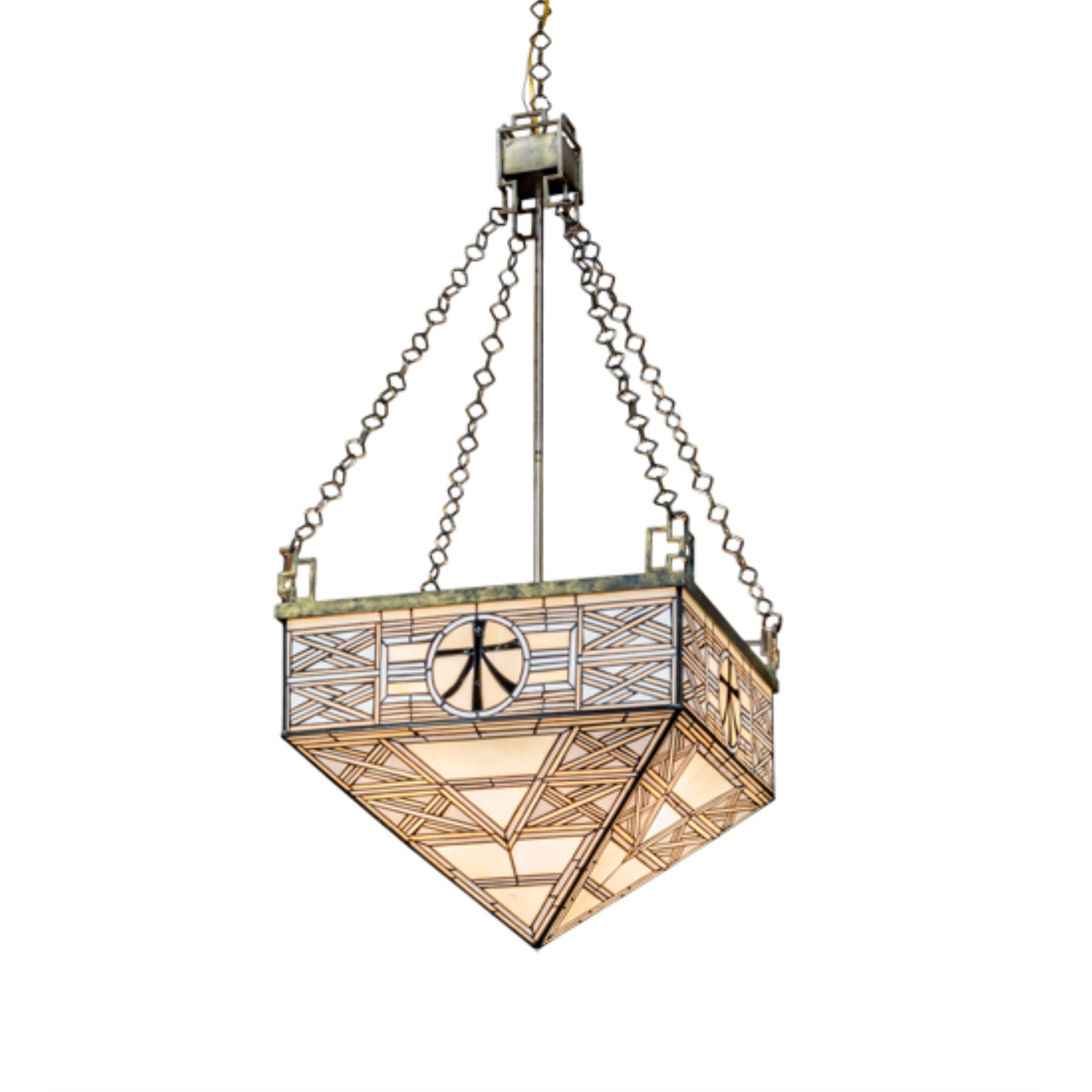 21 inch Square Shu Pendant
