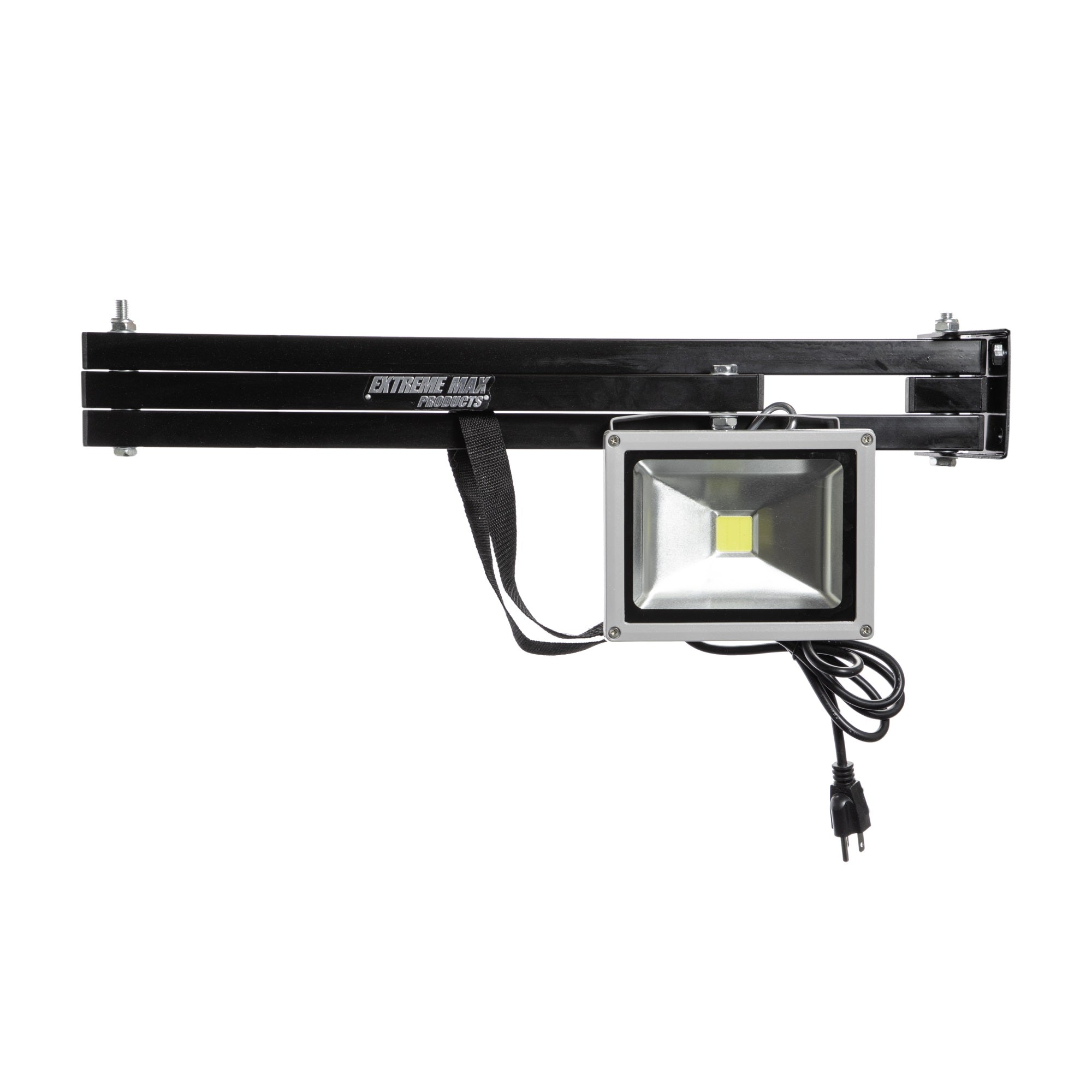 Extreme Max 5001.6334 Swing Arm LED Flip Out Light for Enclosed Race Trailer, Shop, Garage, Storage - Silver