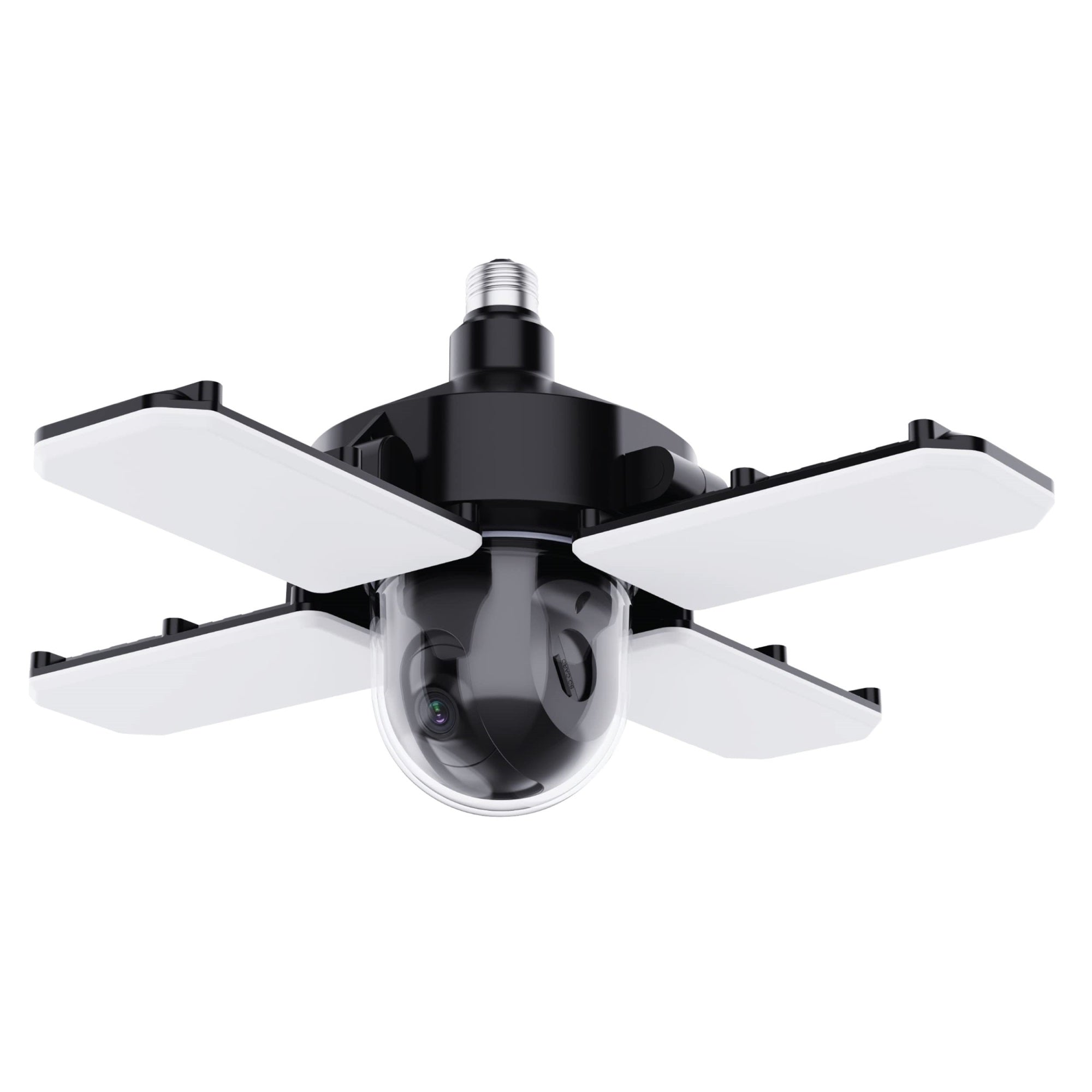 Feit Electric LED Garage Ceiling Light with Camera, 12000 Lumens, WiFi, Motion Sensor, One Size, White, Model ADJ/CAM/PAN/WIFI/LED