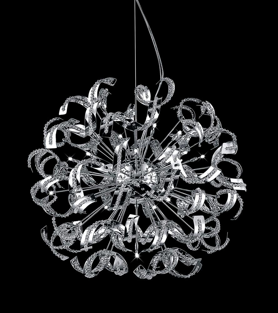 18 Light  Chandelier with Chrome finish