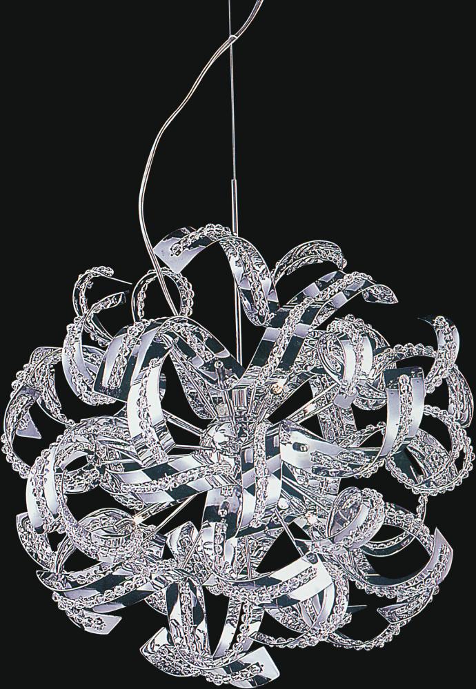 14 Light  Chandelier with Chrome finish