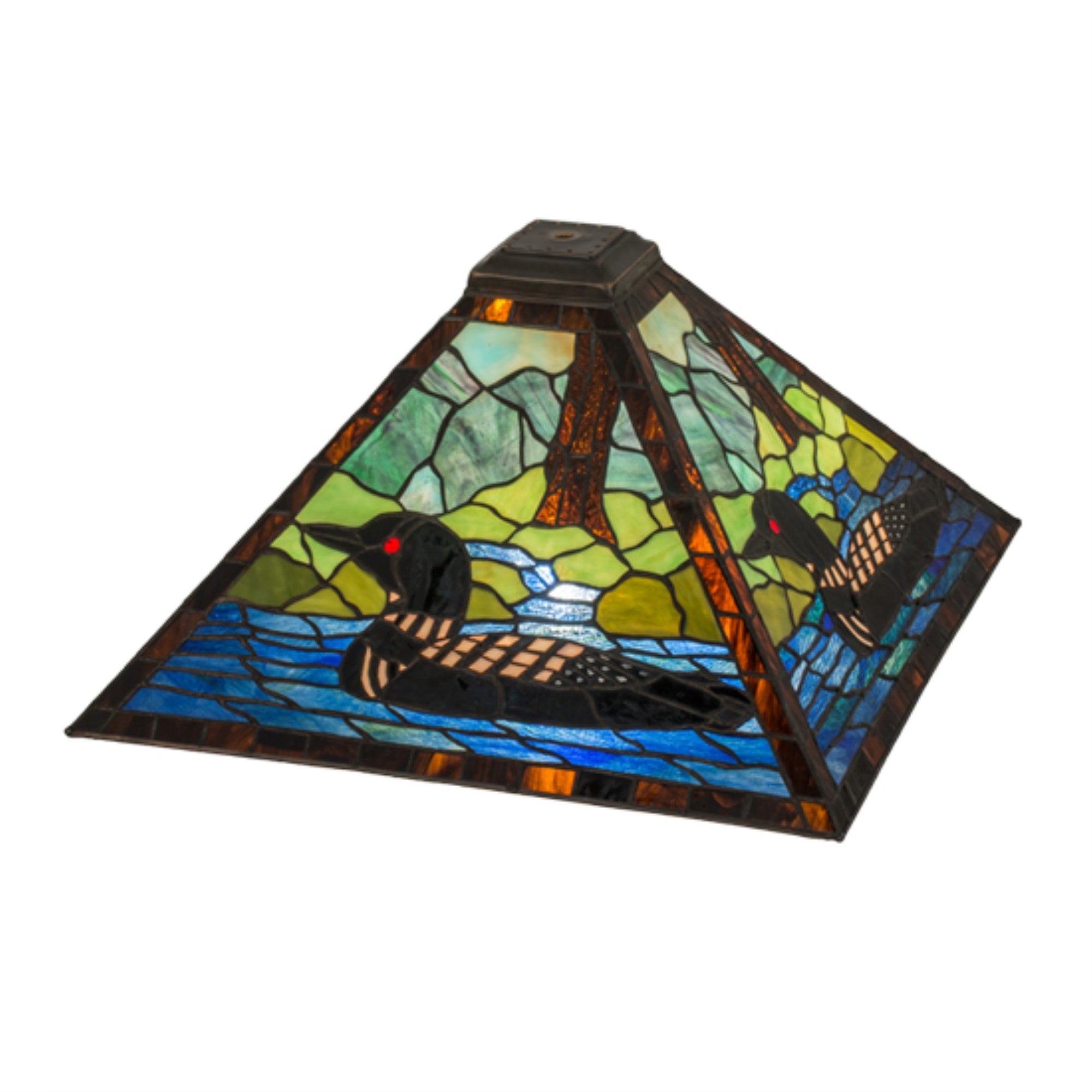 17 inchSQ LOON LODGE SHADE