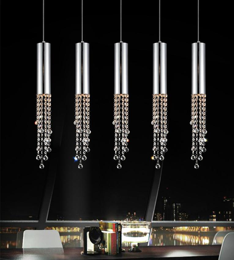 5 Light Multi Light Pendant with Chrome finish