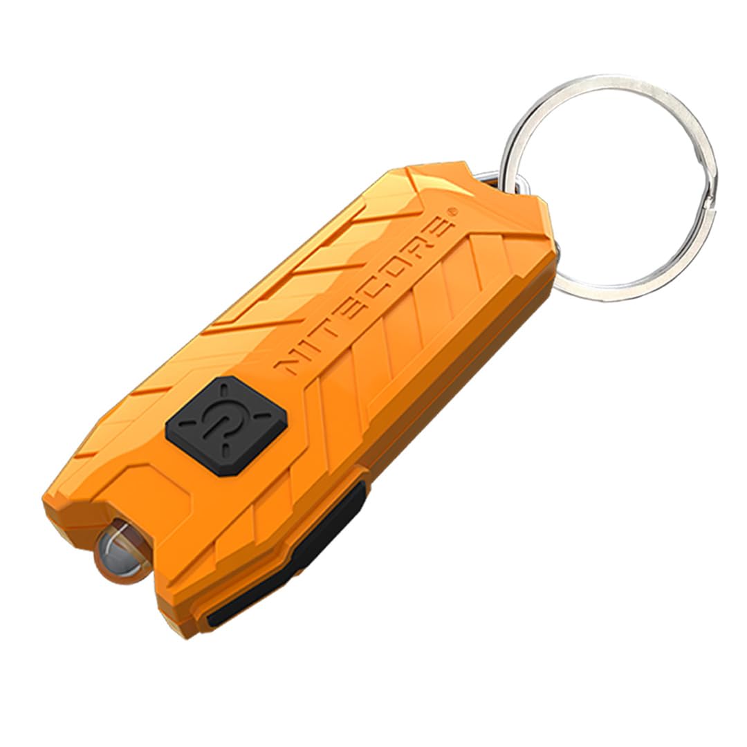 Nitecore Tube V2.0 Keychain Flashlight with 55 Lumen USB Rechargeable Ultra Lightweight (Orange)