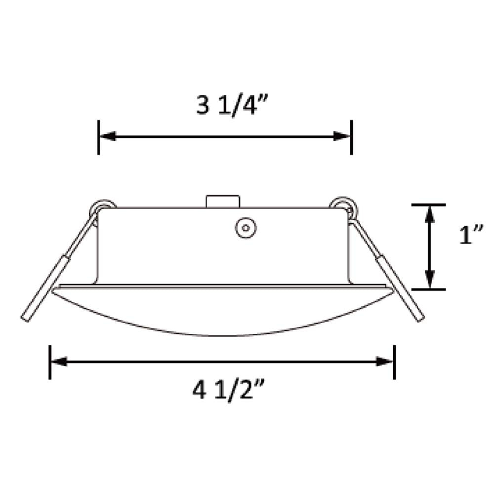 Facon 4.5Inch LED RV Puck Light, DLFST4-008, Aluminum, 3400K Warm White, Recessed Ceiling Lights for RV, Camper, Boat