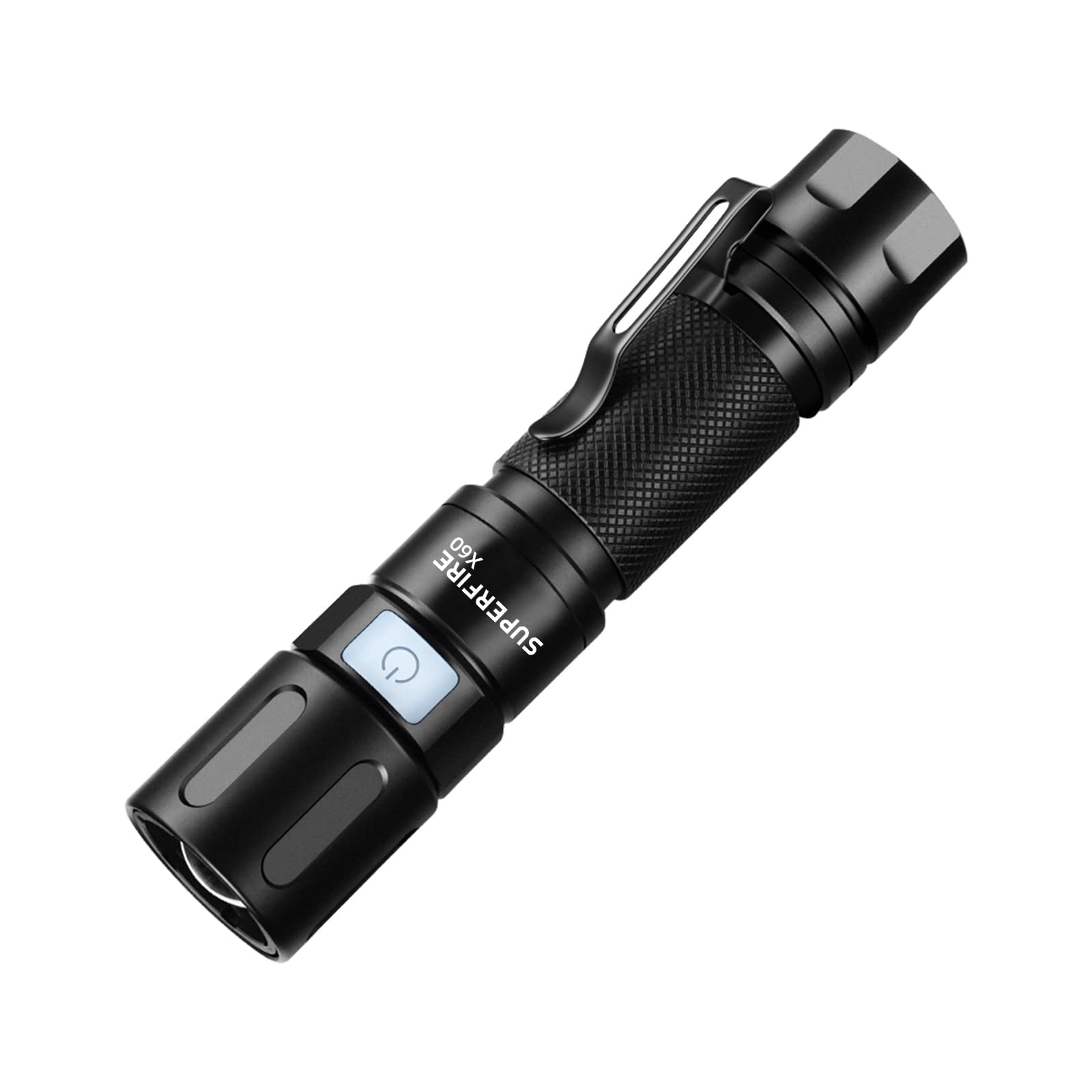 Superfire Rechargeable Flashlights, Small Flashlight Powerful Edc Pocket Flashlight, 4Modes, Water Resistant Flashlights For Eme